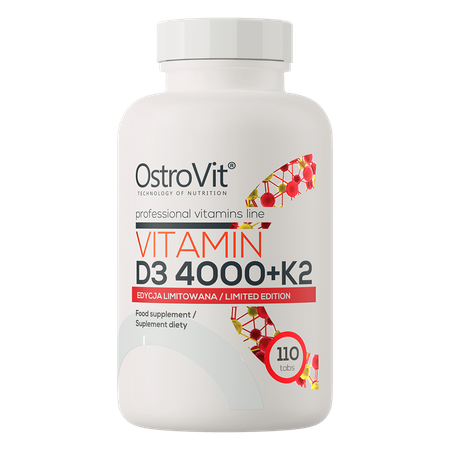 Witamina D3 4000 IU + K2 110 tabletek OstroVit