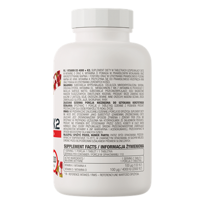 Witamina D3 4000 IU + K2 110 tabletek OstroVit