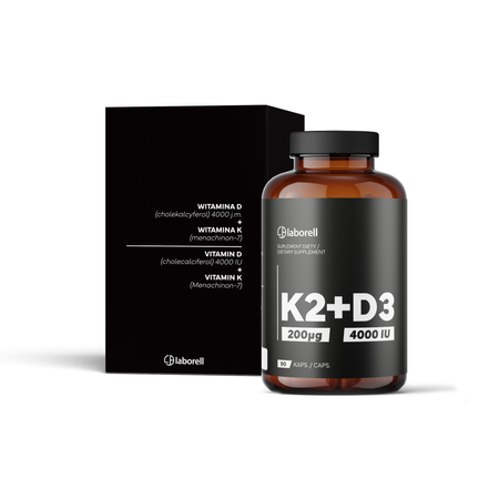 Witamina K2 200 μg + D3 4000 j.m. Laborell