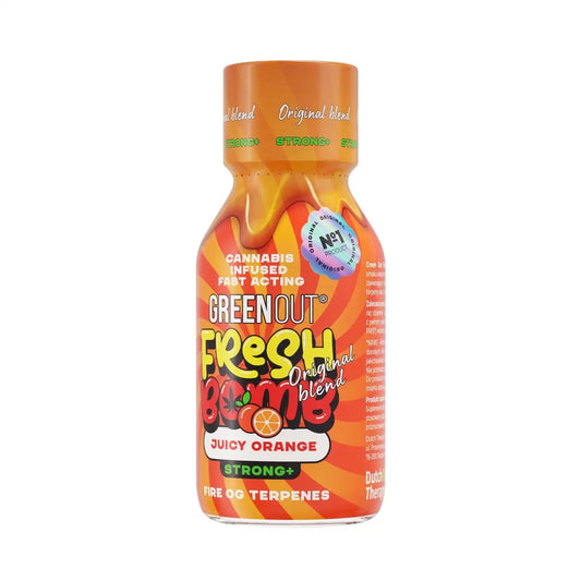 Green Out Shot  Green Out® Fresh Bomb Juicy Orange strong