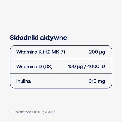 BICAPS K2 D3 max 60 KAPSUŁEK