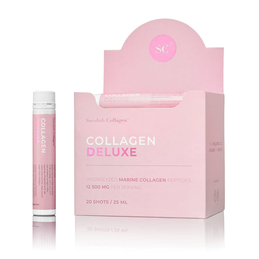 Swedish Nutra Swedish Collagen 12 500 mg kolagenu morskiego z kwasem hialuronowym i witaminami o smaku jagodowym