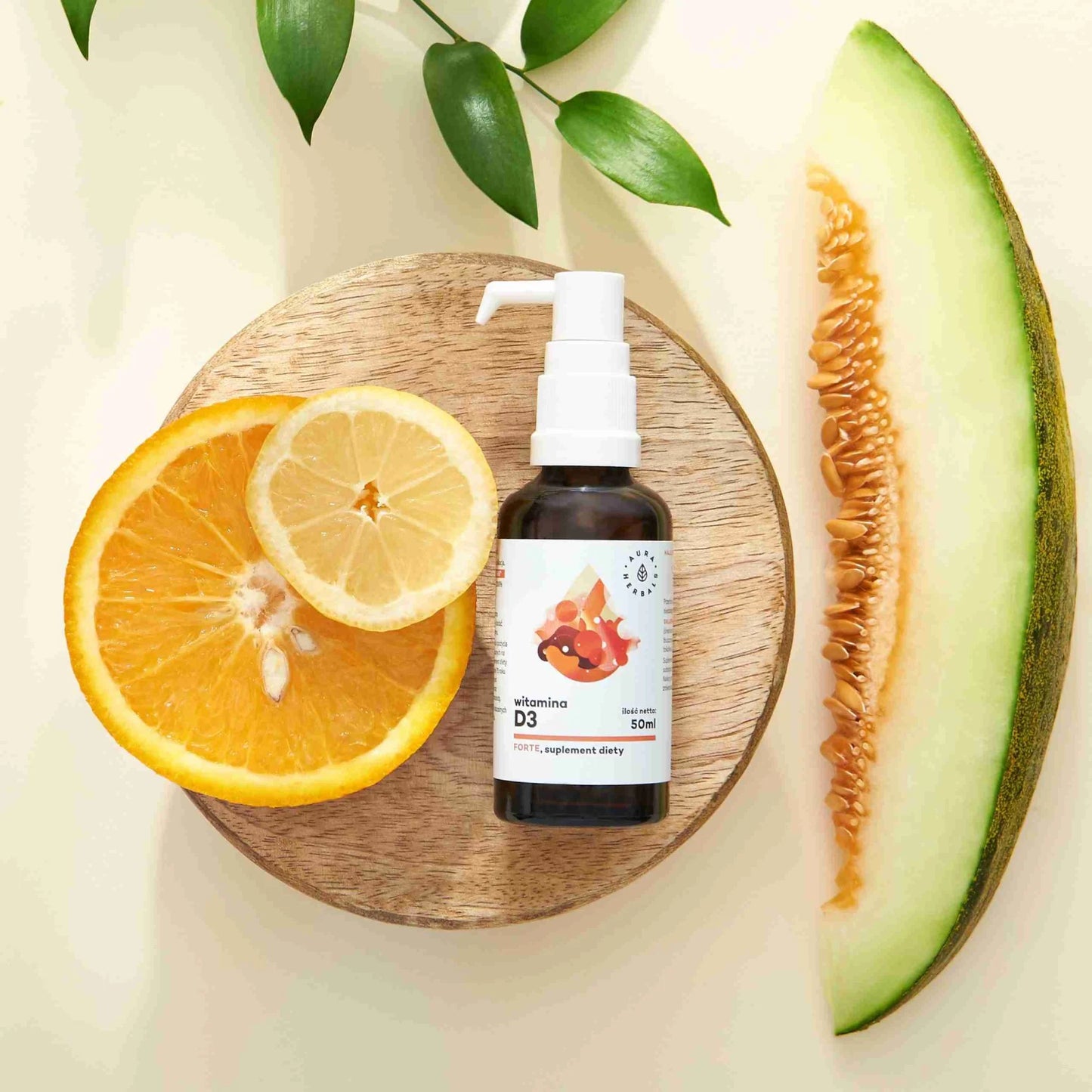 Aura Herbals Witamina D3 4000 IU, MCT, krople 50 ml
